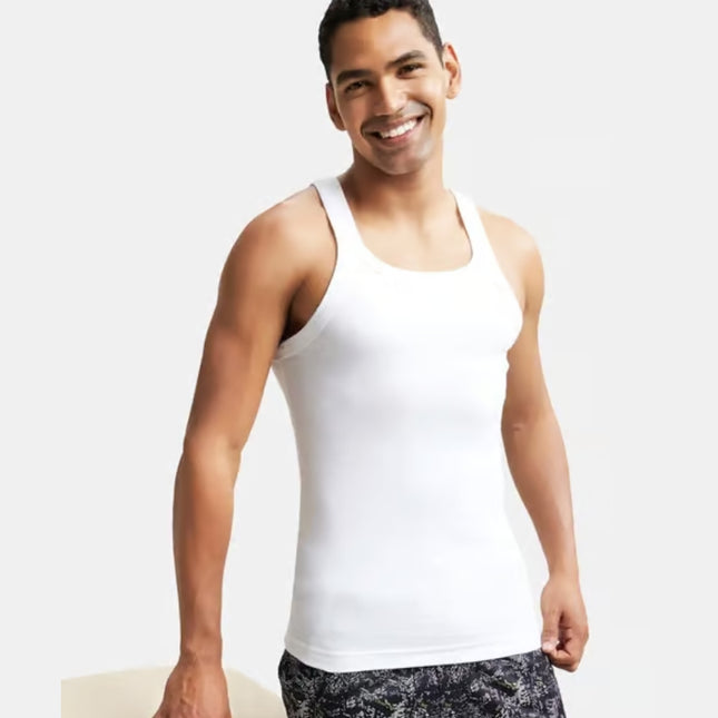 Jockey Men’s Cotton Vest US26 | Comfortable Innerwear | MG Fashion Flow(pack of 1)